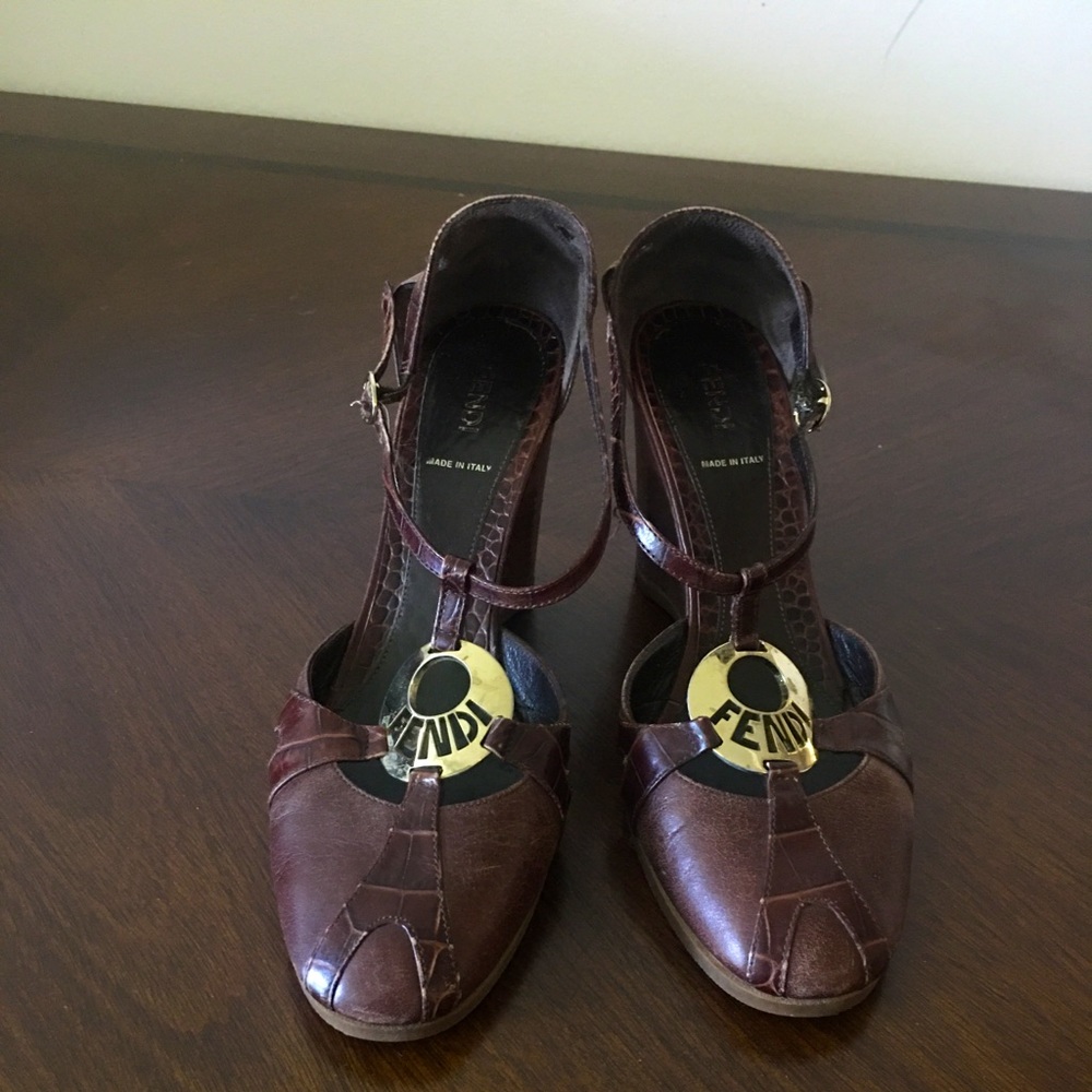 Authentic Fendi wedge